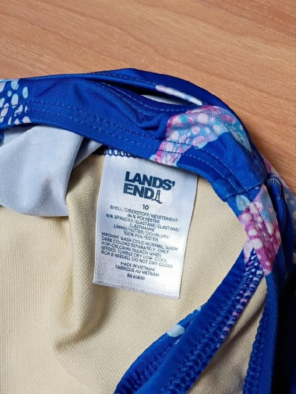 Lands End vibrant blue